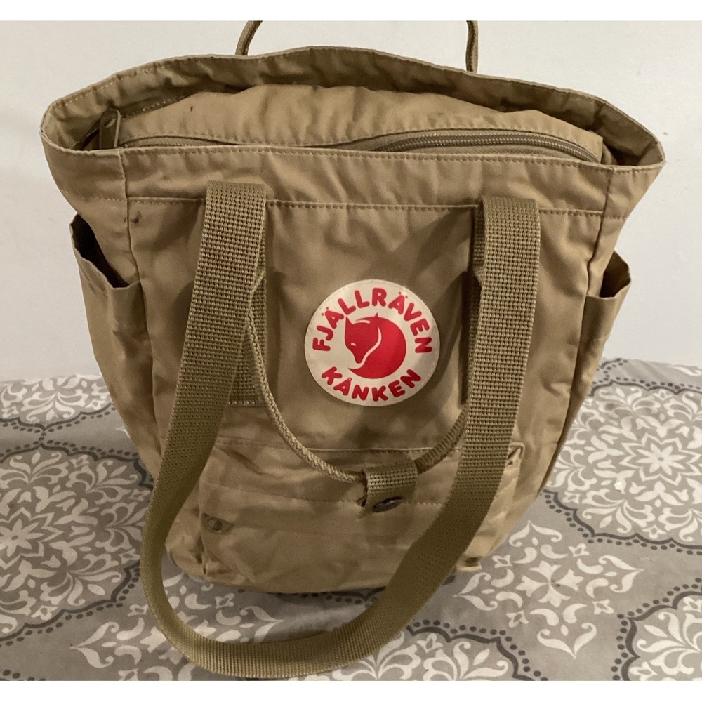 Fjallraven Tan Backpack With Iconic Design